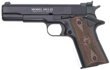 Used Chiappa 1911-22 Target Pistol 5" Threaded Barrel Adjustable Rear Sight Muzzle Brake Two 10 Round Magazines Black 191122tgt